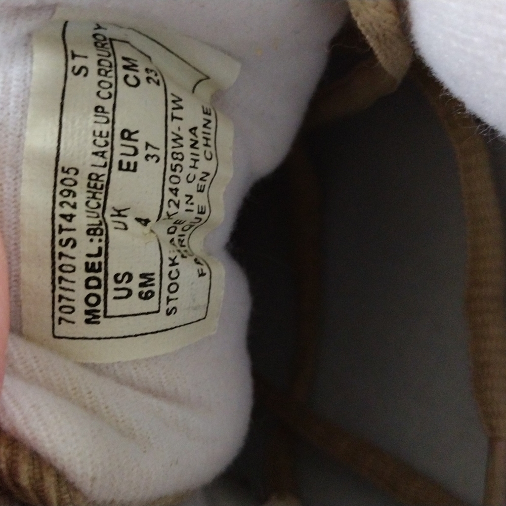 Ryka  corduroy sneakers. - Picture 5 of 8